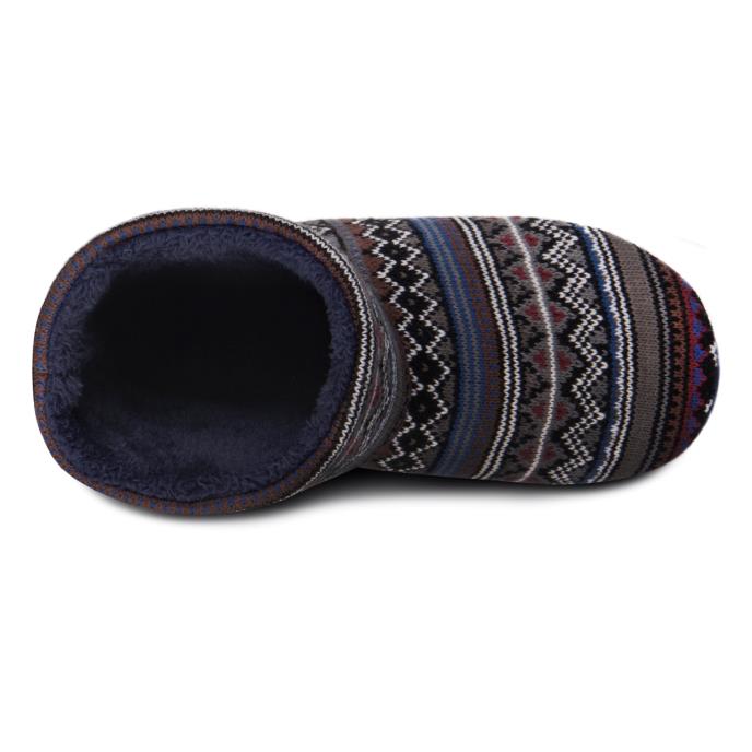 totes toasties® Mens Fair Isle Boot Slippers Multi Extra Image 5